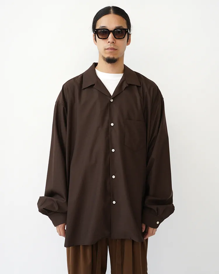 Sillage / RE-ENGINEERED OVERSHIRT BROWN
