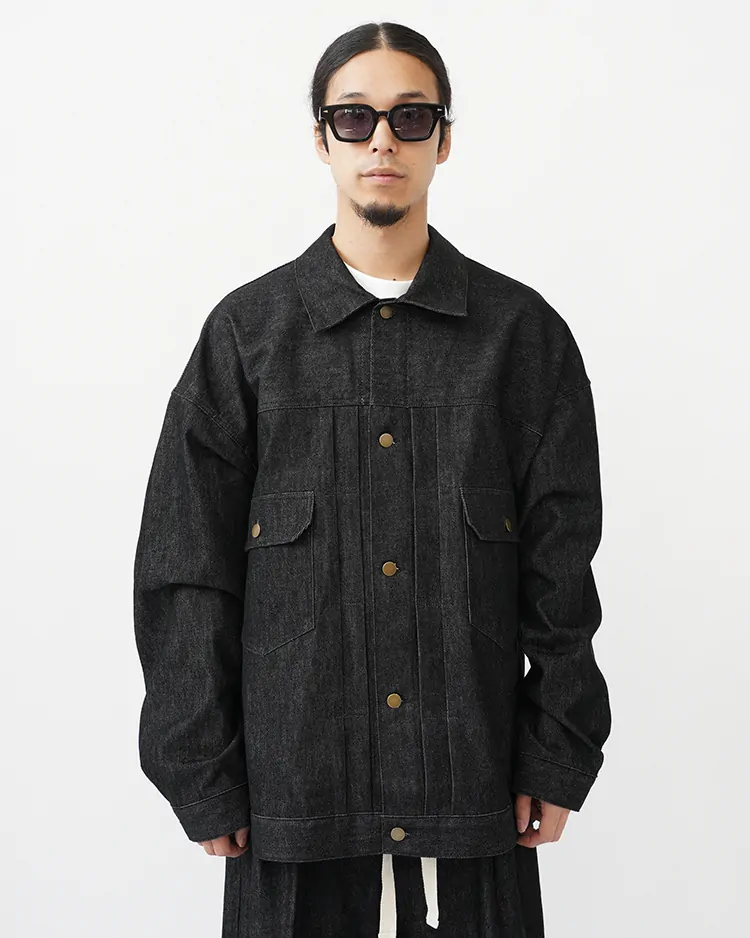 Sillage / TRUCKER JACKET BLACK DENIM ONE WASH