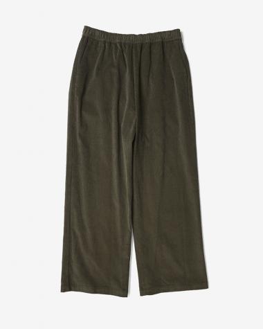  / COTTON CORDUROY WIDE EASY PANTS / OLIVE