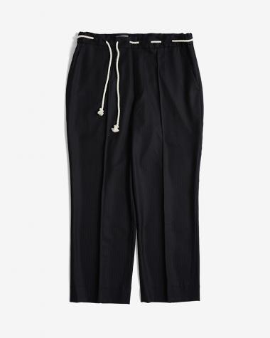 ORRS / Sailing Trousers Wool Herringbone / D.NAVY