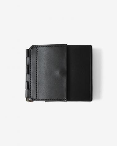 ED ROBERT JUDSON / HINGE - MONEY CLIP WALLET / BLACK (MICRO GRAIN)