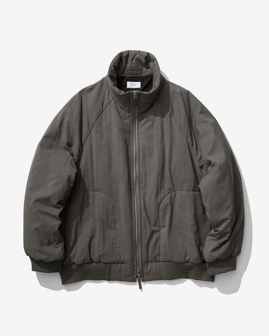  / MAT AIRLY NYLON WOOL PADDED STAND JACKET / KHAKI
