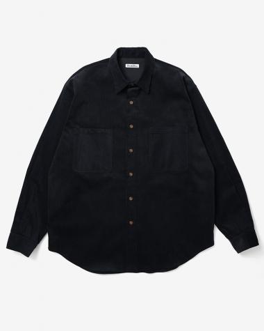  / COTTON CORDUROY REGULAR COLLAR L/S SHIRT / D.NAVY