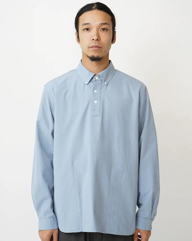 YAECA (MEN) / STANDARD PO - COMFORT SHIRT / SAX