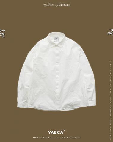 YAECA (MEN) / EXTRA WIDE - COMFORT SHIRT / WHITE