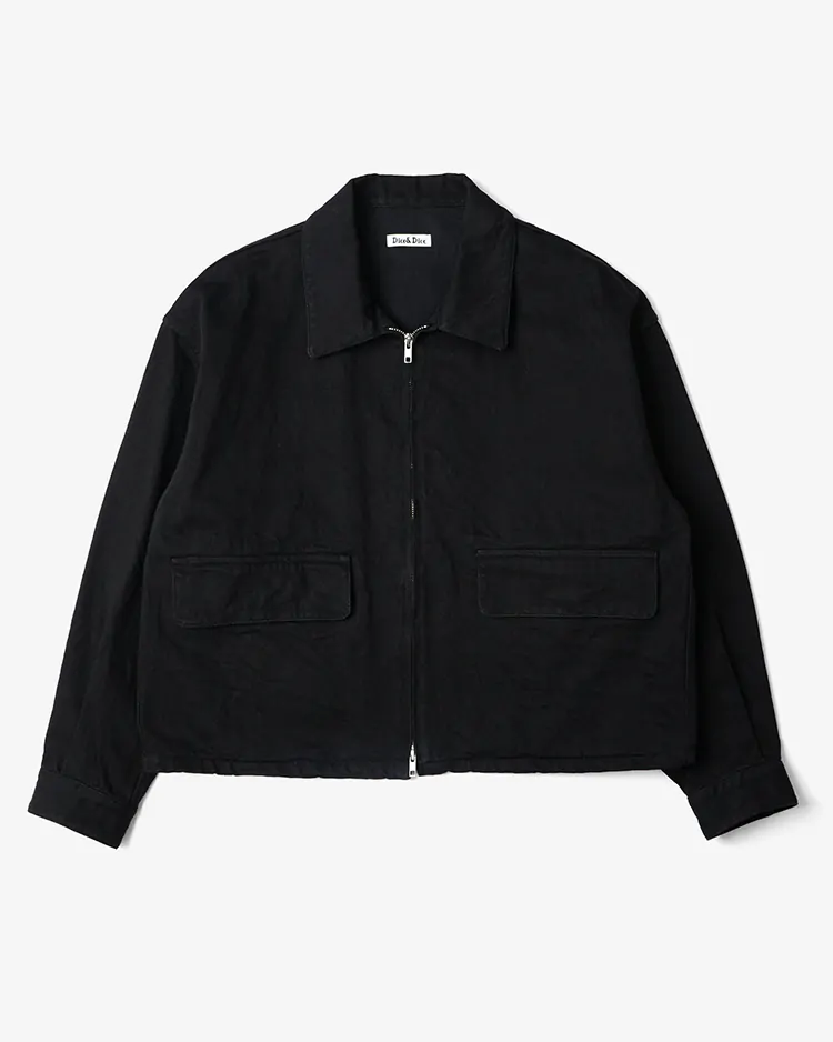 Dice&Dice / BLACK DENIM ZIP BLOUSON / BLACK