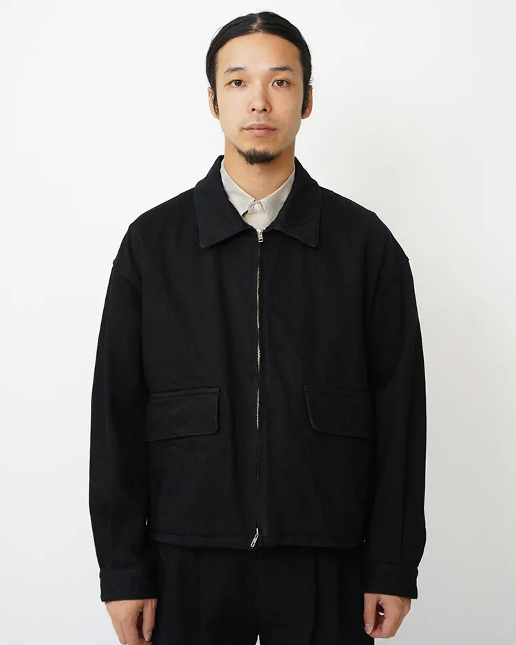 Dice&Dice / BLACK DENIM ZIP BLOUSON / BLACK