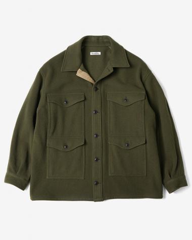  / WOOL MOSSER CRUISER JACKET / D.OLIVE