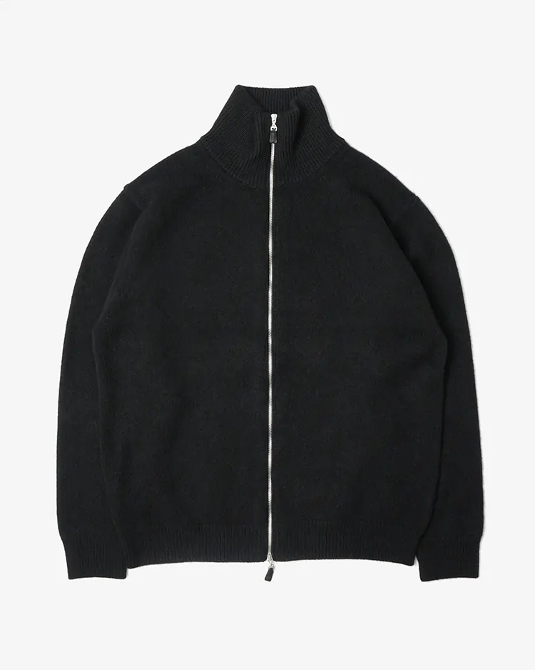 BATONER (MEN) / INNOCENT CASHMERE MIDDLE DRIVES KNIT / SOLID BLACK