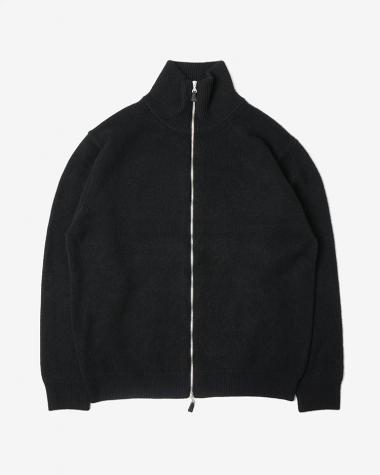 BATONER (MEN) / INNOCENT CASHMERE MIDDLE DRIVES KNIT / SOLID BLACK