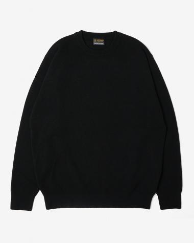  / SUNSHINE CASHMERE CREW NECK / BLACK