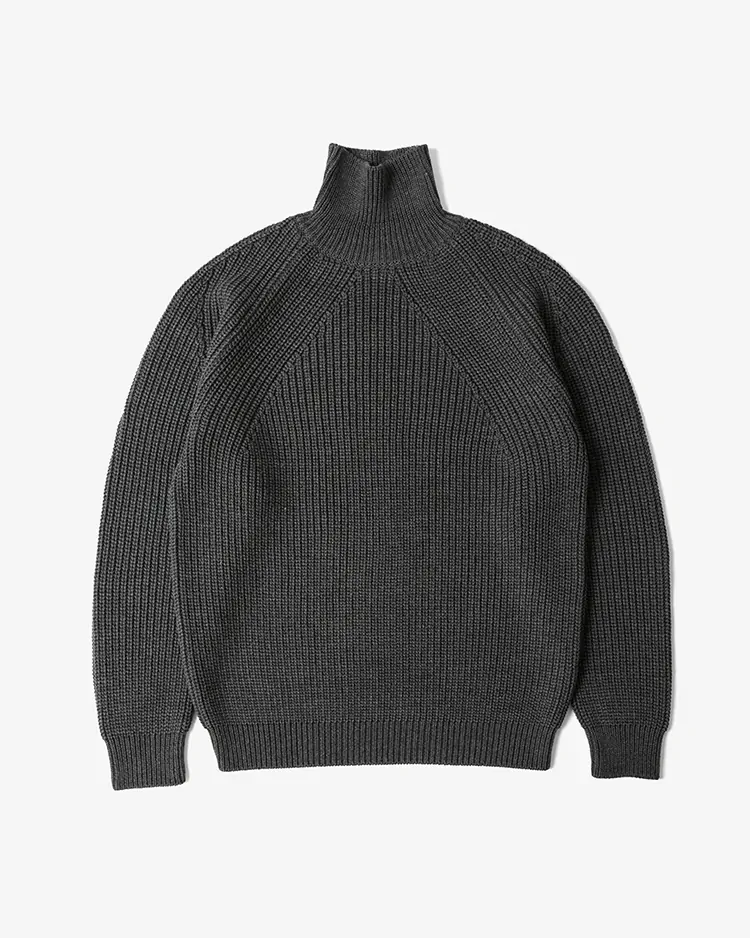BATONER (MEN) / SIGNATURE TURTLE NECK / CHARCOAL