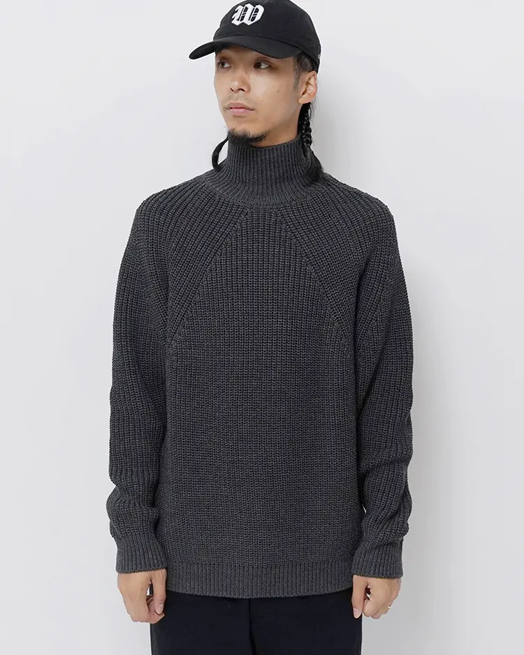 BATONER (MEN) / SIGNATURE TURTLE NECK / CHARCOAL