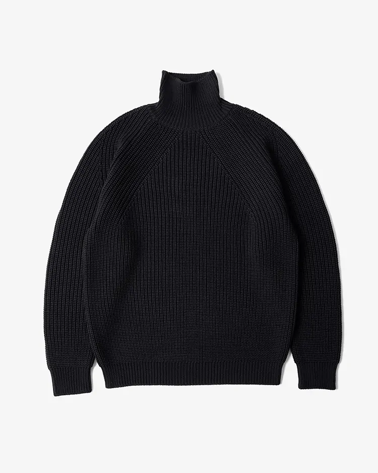 BATONER (MEN) / SIGNATURE TURTLE NECK / BLACK