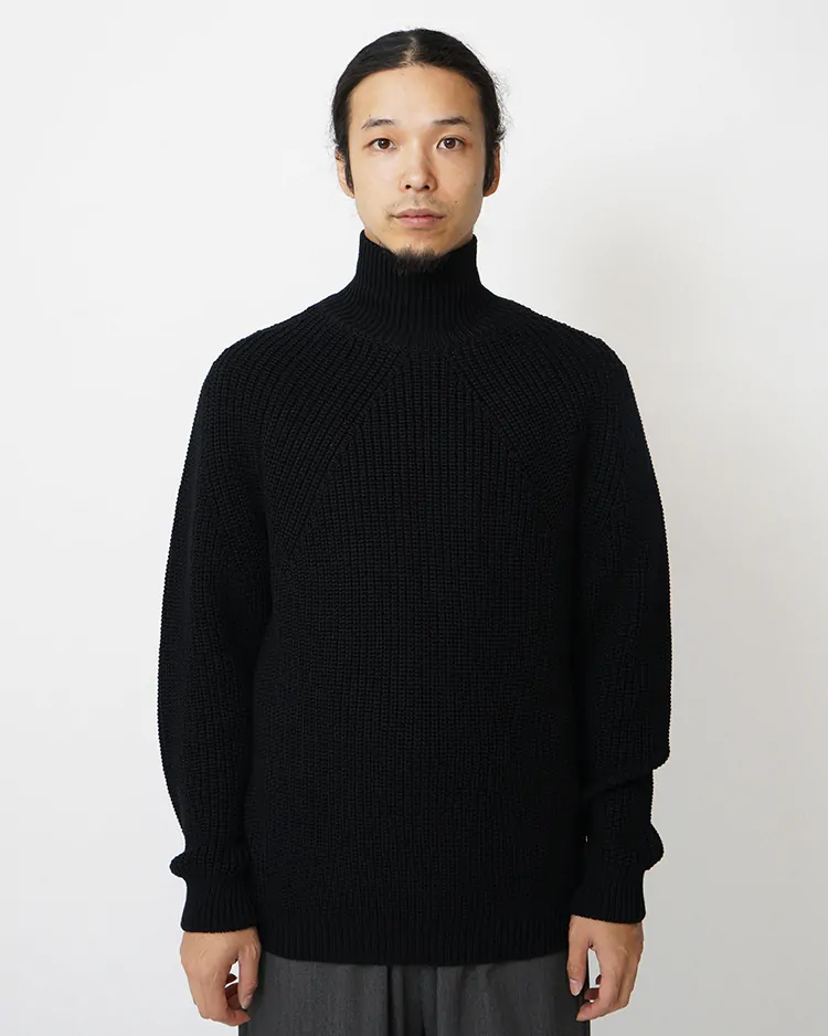 BATONER (MEN) / SIGNATURE TURTLE NECK / BLACK