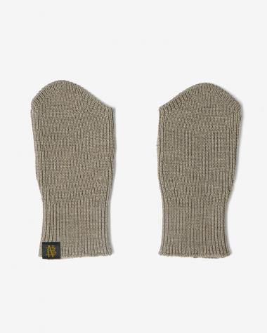  / SOLID WOOL HAND WARMER / MELANGE BROWN