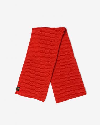  / SOLID WOOL MUFFLER / VERMILION