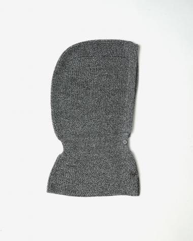  / SOLID WOOL BALACLAVA / IVORY × BLACK