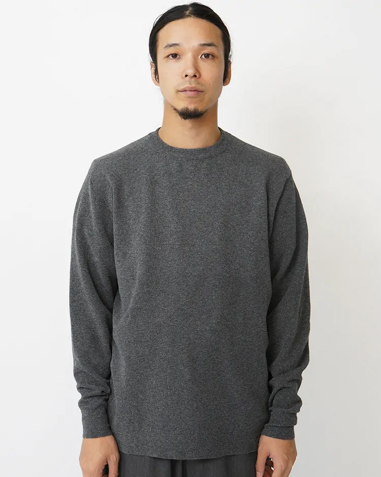 YAECA (MEN) / 2WAY Knit Pullover / GRAY