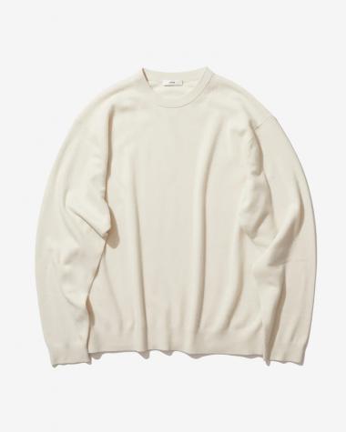  / BABY CASHIMERE CREWNECK SWEATER / WHITE