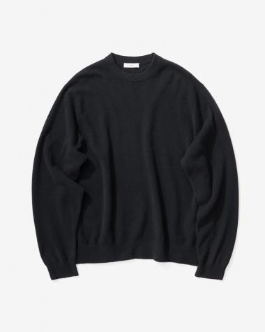  / BABY CASHIMERE CREWNECK SWEATER / BLACK