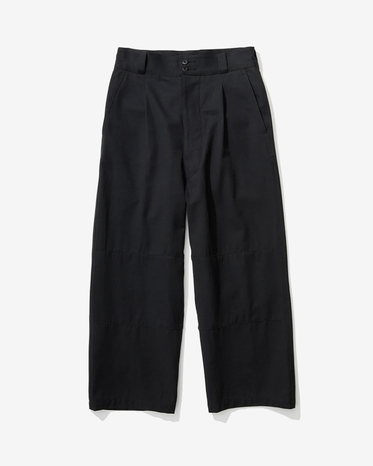 ATON (MEN) / HARD WASHED COTTON M-47 PANTS / BLACK