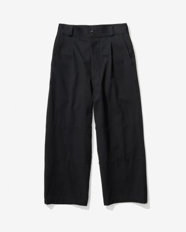 / HARD WASHED COTTON M-47 PANTS / BLACK