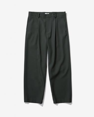  / BACK SATIN STANDARD PANTS / KHAKI
