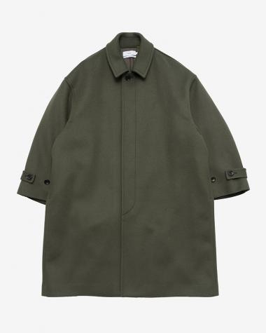  / Light Melton Oversized Coat / GREEN