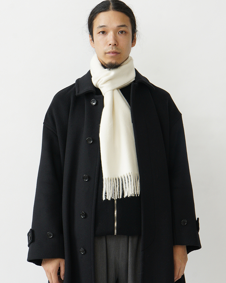 THE INOUE BROTHERS... / Brushed Scarf / ECRU