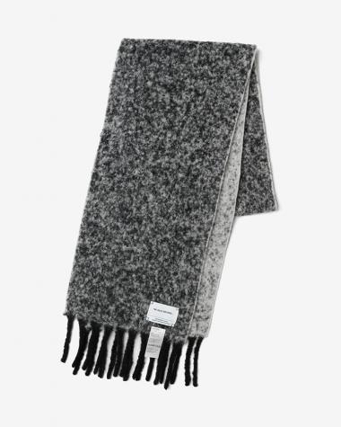 THE INOUE BROTHERS... / Two Colour Woolly Scarf / BLACK × WHITE