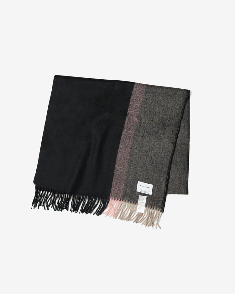 THE INOUE BROTHERS... / Brushed Scole Stripe / BLACK × GRAGE