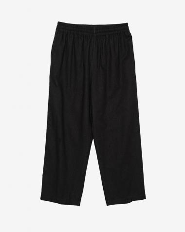 / SIDOGRAS Cotton Herringbone Flannel Sleeping Pants / BLACK