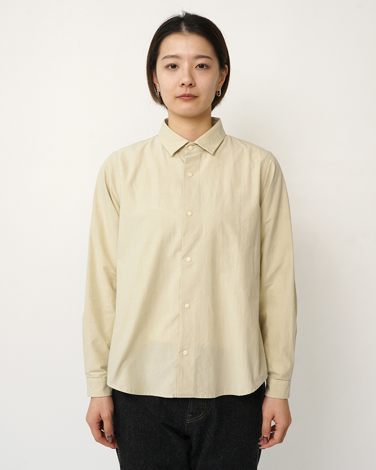 YAECA (WOMEN) / STANDARD - COMFORT SHIRT / BEIGE