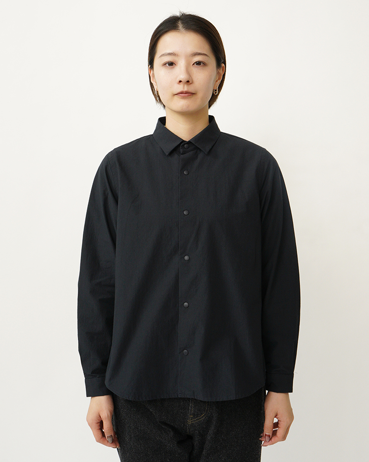 YAECA (WOMEN) / STANDARD - COMFORT SHIRT / NAVY