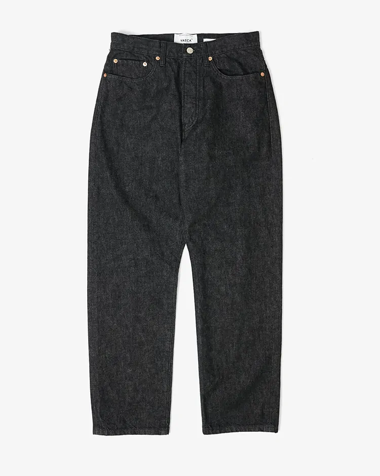YAECA (MEN) / WIDE TAPERED DENIM(10-13B) / BLACK