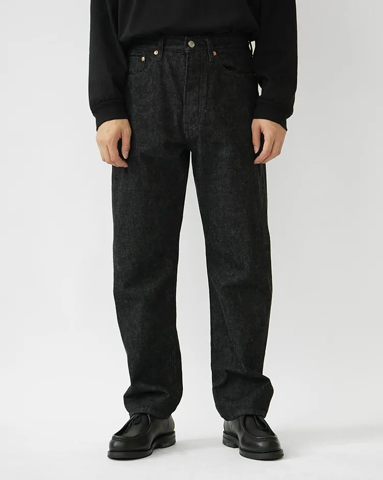 YAECA (MEN) / WIDE TAPERED DENIM(10-13B) / BLACK
