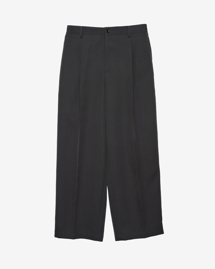 Graphpaper (MEN) / Scale Off Wool Wide Slacks / C.GREY