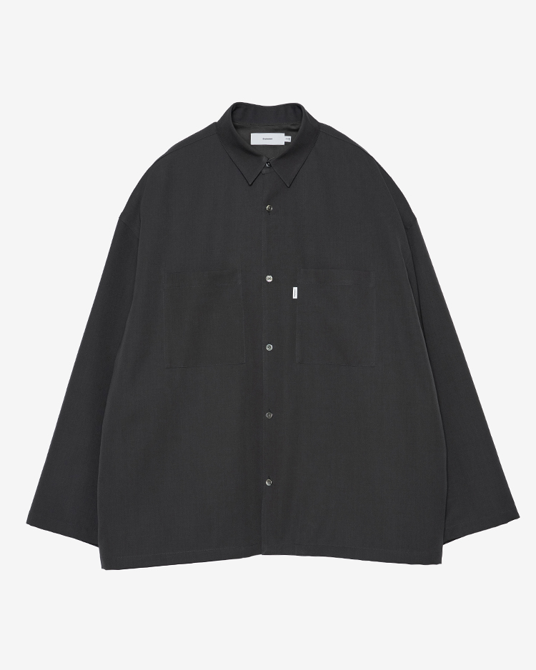 Graphpaper (MEN) / Scale Off Wool Box Shirt / C.GREY