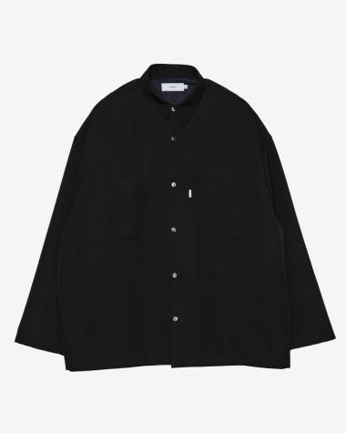  / Scale Off Wool Box Shirt / BLACK