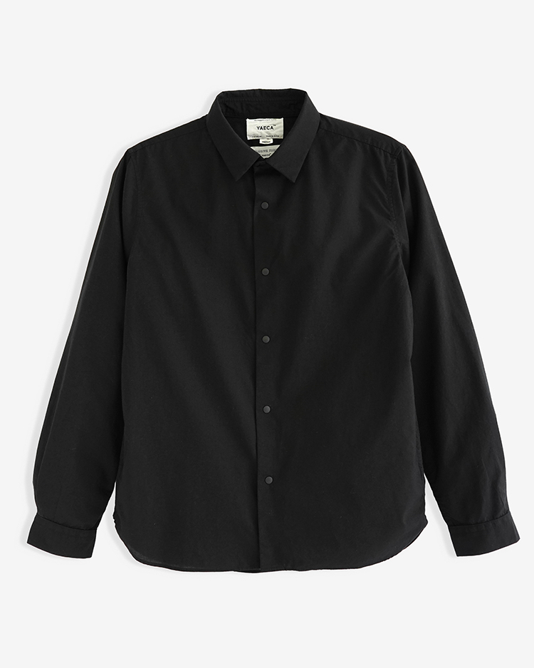YAECA (MEN) / STANDARD - COMFORT SHIRT / BLACK