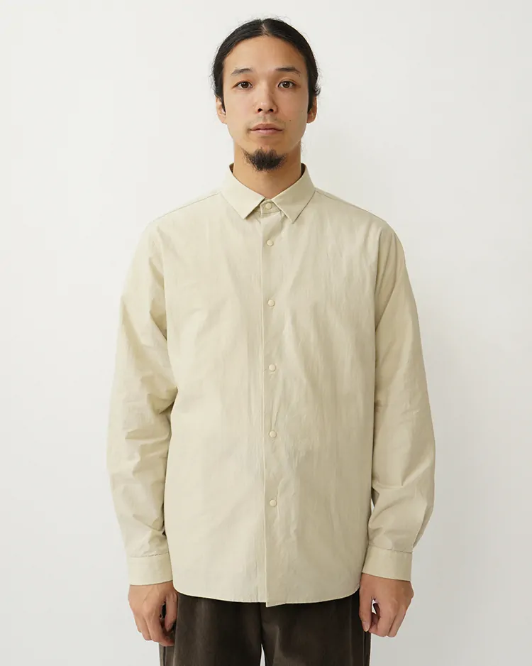 YAECA (MEN) / STANDARD - COMFORT SHIRT / BEIGE