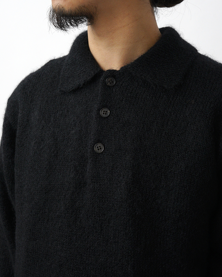 PURE MOHAIR POLO | BATONER (MEN)(バトナー) | KNIT | Dice&Dice