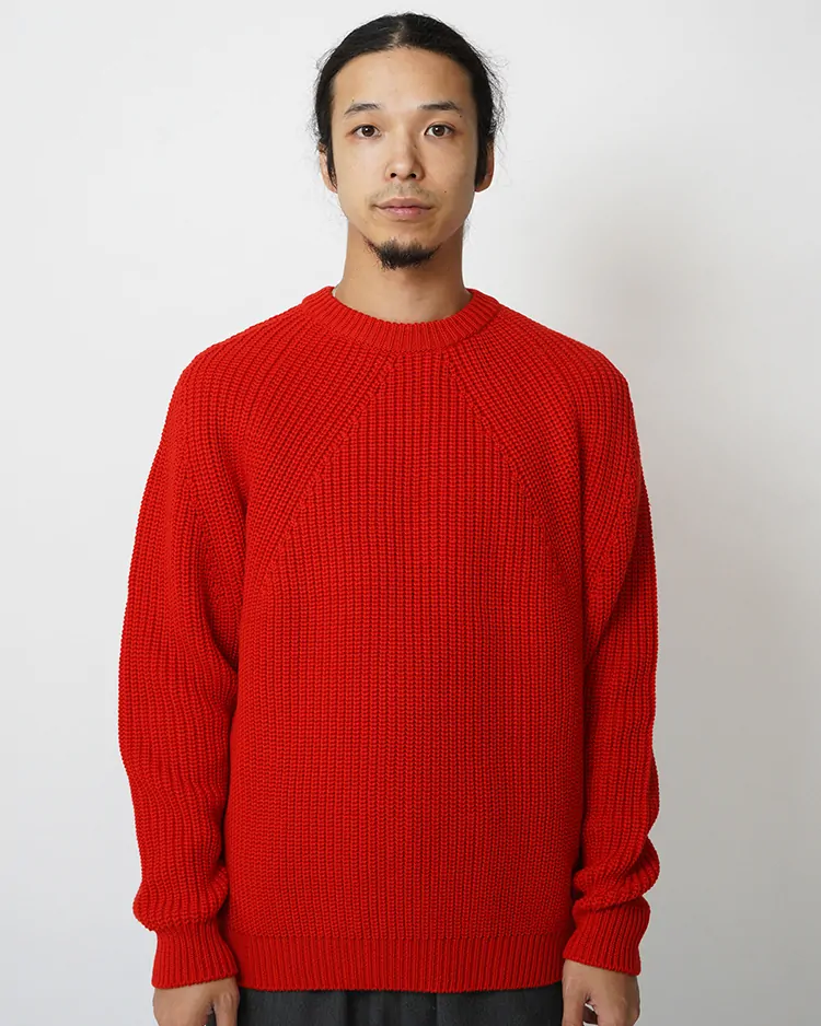 BATONER (MEN) / SIGNATURE CREW NECK / VERMILION
