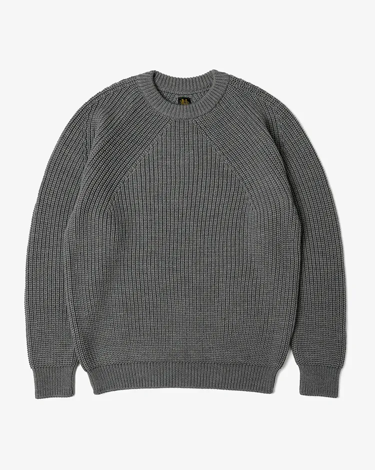 BATONER (MEN) / SIGNATURE CREW NECK / MELANGE GRAY
