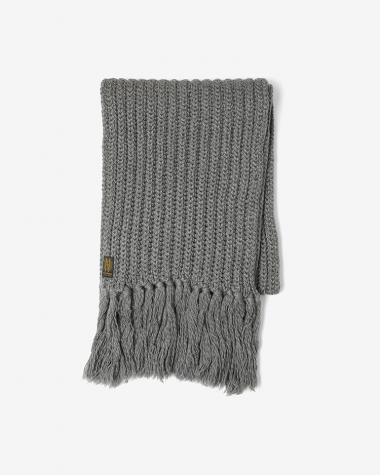  / FRINGE MUFFLER WIDE / GRAY