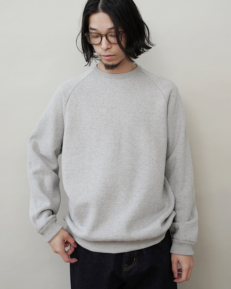 YAECA (MEN) / JUMBERCA URAKE CREW NECK / GRAY