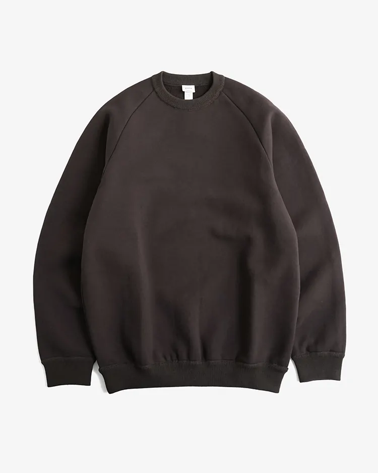 YAECA (MEN) / JUMBERCA URAKE CREW NECK / BROWN