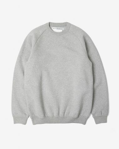 YAECA (MEN) / Brushed-Back Sweat Shirt / GRAY