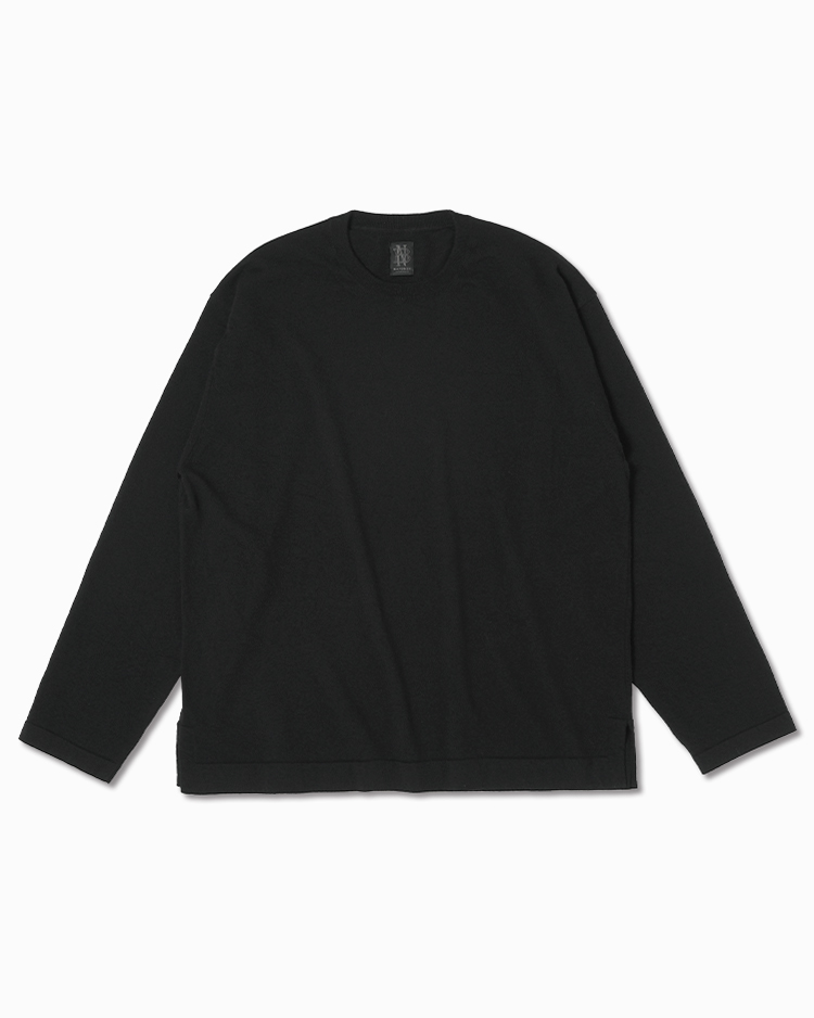 BATONER (MEN) / ALASHAN CASHMERE T-KNIT / BLACK